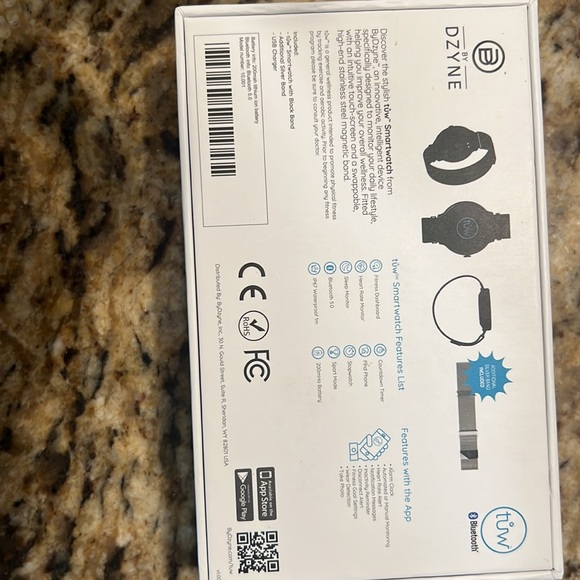 TUW by Dzyne smartwatch. iOS and android compatible. - Picture 4 of 5